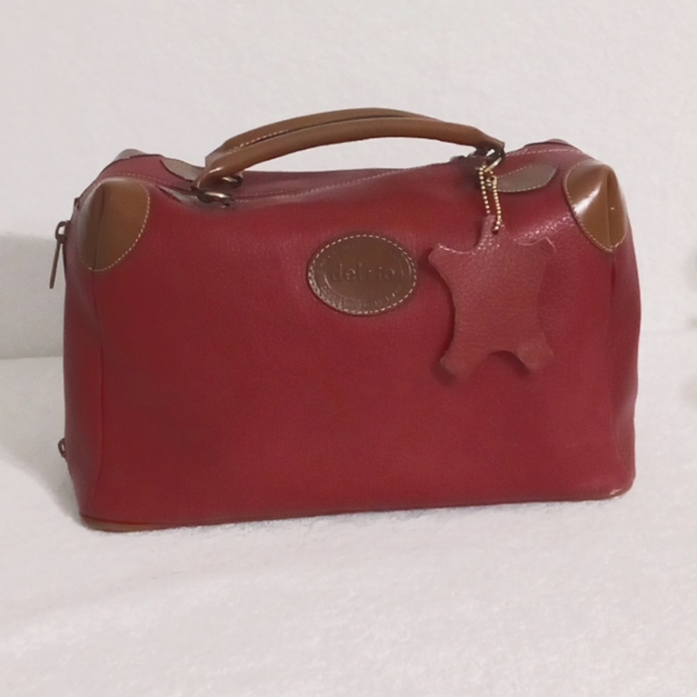 DEL RIO  COWHIDE HAND BAG WOMEN'S | WINE COLOR